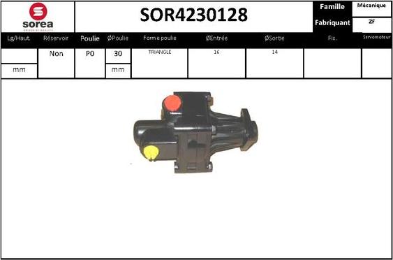 STARTCAR SOR4230128 - Hydraulic Pump, steering system autospares.lv