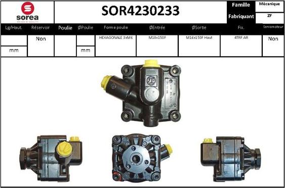 STARTCAR SOR4230233 - Hydraulic Pump, steering system autospares.lv