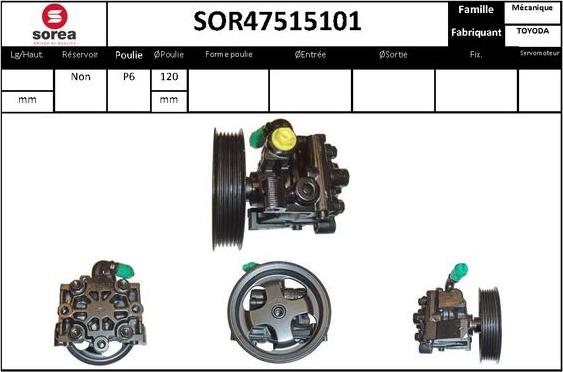 STARTCAR SOR47515101 - Hydraulic Pump, steering system autospares.lv