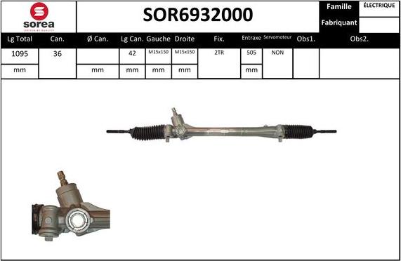 STARTCAR SOR6932000 - Steering Gear autospares.lv