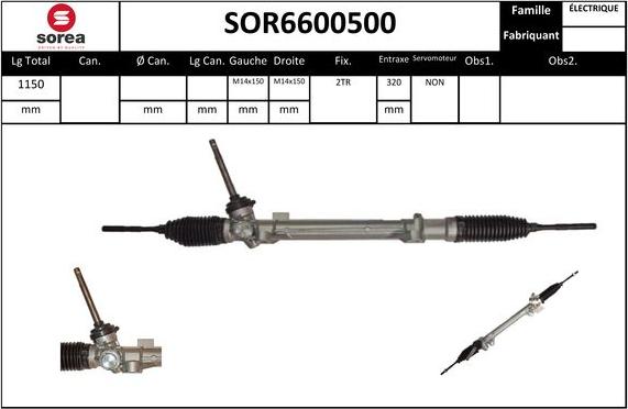 STARTCAR SOR6600500 - Steering Gear autospares.lv