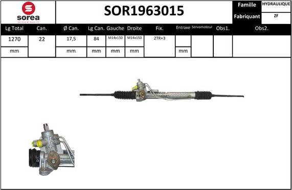 STARTCAR SOR1963015 - Steering Gear autospares.lv