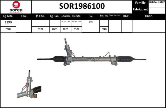 STARTCAR SOR1986100 - Steering Gear autospares.lv