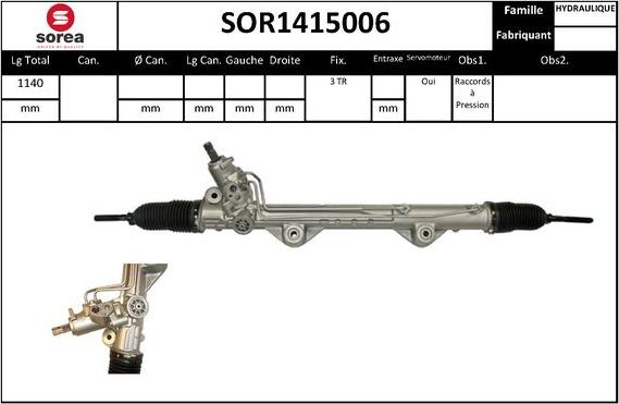 STARTCAR SOR1415006 - Steering Gear autospares.lv