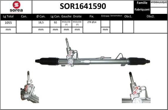 STARTCAR SOR1641590 - Steering Gear autospares.lv