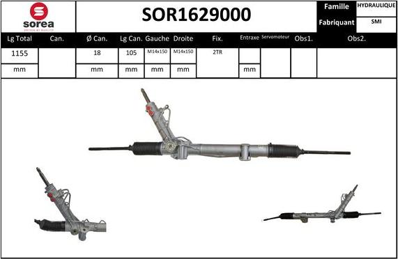 STARTCAR SOR1629000 - Steering Gear autospares.lv