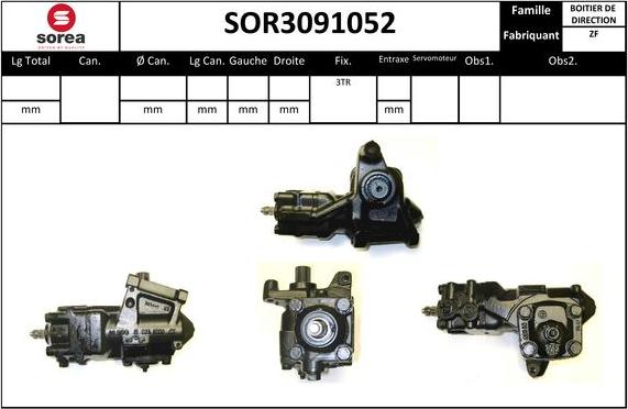 STARTCAR SOR3091052 - Steering Gear autospares.lv