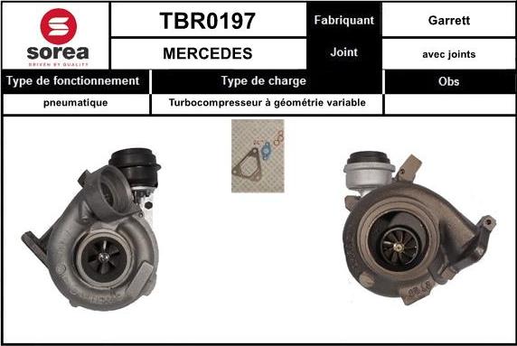 STARTCAR TBR0197 - Charger, charging system autospares.lv