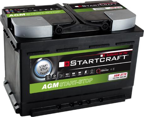 STARTCRAFT AGM ST70 - Starter Battery autospares.lv