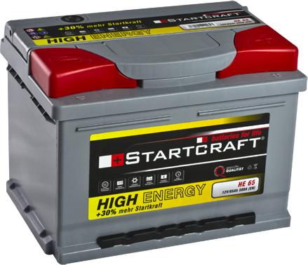 STARTCRAFT HE 65 - Starter Battery autospares.lv