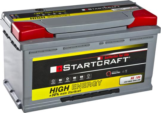 STARTCRAFT HE 100 - Starter Battery autospares.lv