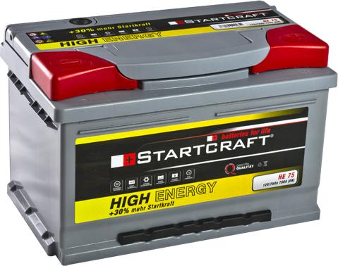 STARTCRAFT HE 75 - Starter Battery autospares.lv