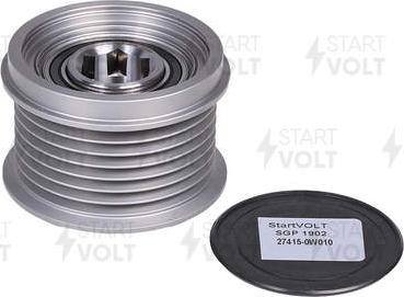 StartVOLT SGP 1902 - Pulley, alternator, freewheel clutch autospares.lv