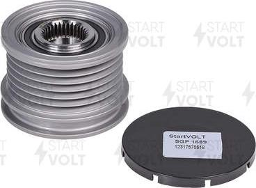 StartVOLT SGP 1689 - Pulley, alternator, freewheel clutch autospares.lv