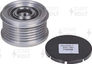 StartVOLT SGP 1681 - Pulley, alternator, freewheel clutch autospares.lv