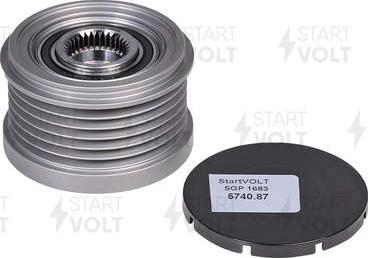 StartVOLT SGP 1683 - Pulley, alternator, freewheel clutch autospares.lv