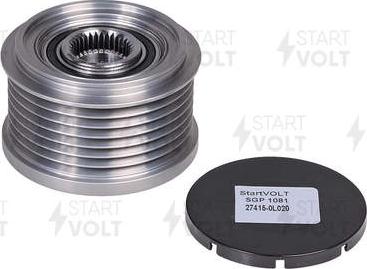 StartVOLT SGP 1081 - Pulley, alternator, freewheel clutch autospares.lv