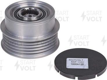 StartVOLT SGP 1101 - Pulley, alternator, freewheel clutch autospares.lv