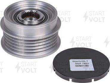 StartVOLT SGP 1803 - Pulley, alternator, freewheel clutch autospares.lv