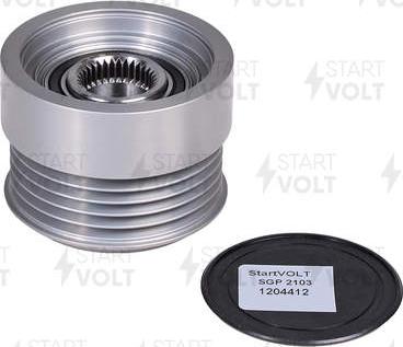 StartVOLT SGP 2103 - Pulley, alternator, freewheel clutch autospares.lv