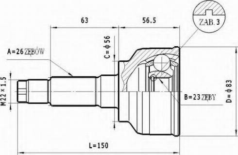 Statim C.469 - Joint Kit, drive shaft autospares.lv