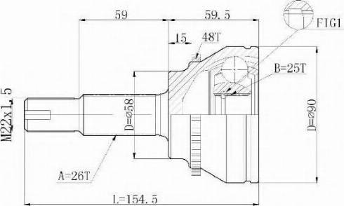 Statim C.580 - Joint Kit, drive shaft autospares.lv