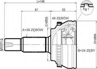 Statim C.576 - Joint Kit, drive shaft autospares.lv