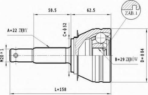 Statim C.006 - Joint Kit, drive shaft autospares.lv