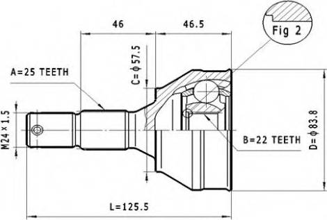 Statim C.120 - Joint Kit, drive shaft autospares.lv