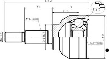 Statim C.354 - Joint Kit, drive shaft autospares.lv