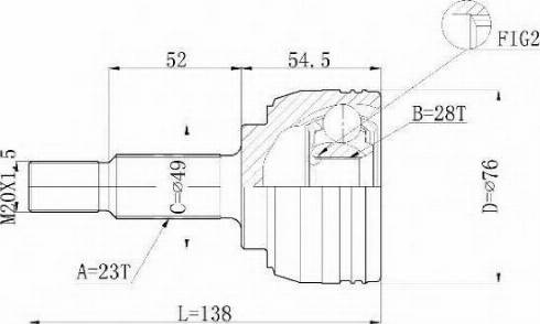 Statim C.361 - Joint Kit, drive shaft autospares.lv