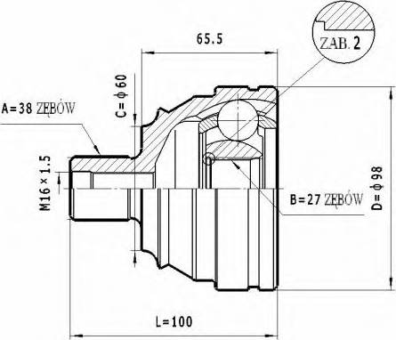 Statim C.315 - Joint Kit, drive shaft autospares.lv