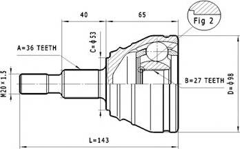 Statim C.310 - Joint Kit, drive shaft autospares.lv