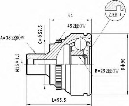 Statim C.336 - Joint Kit, drive shaft autospares.lv