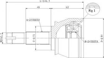 Statim C.326 - Joint Kit, drive shaft autospares.lv