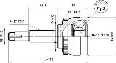 Statim C.320 - Joint Kit, drive shaft autospares.lv