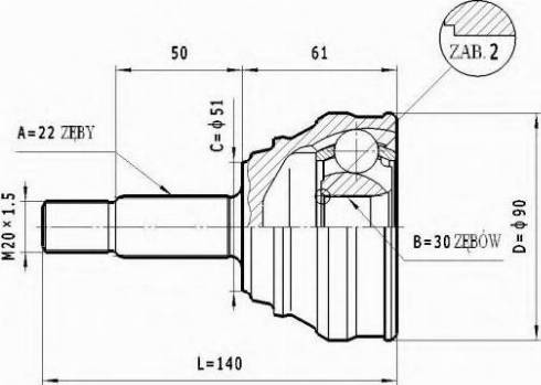 Statim C.293 - Joint Kit, drive shaft autospares.lv