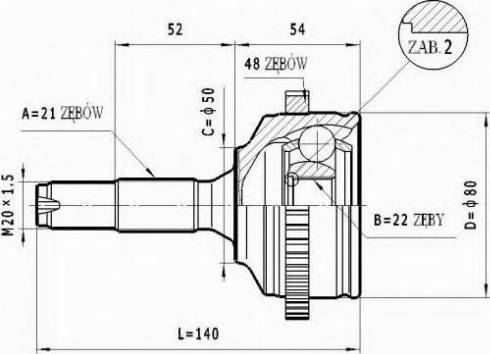 Statim C.270 - Joint Kit, drive shaft autospares.lv