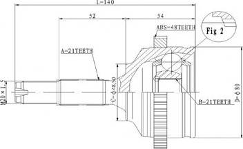 Statim C.277 - Joint Kit, drive shaft autospares.lv