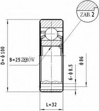 Statim CW.040 - Joint Kit, drive shaft autospares.lv