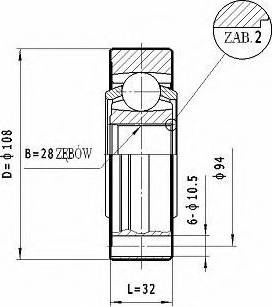 Statim CW.041 - Joint Kit, drive shaft autospares.lv