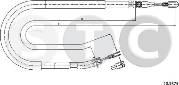 STC T480962 - Cable, parking brake autospares.lv