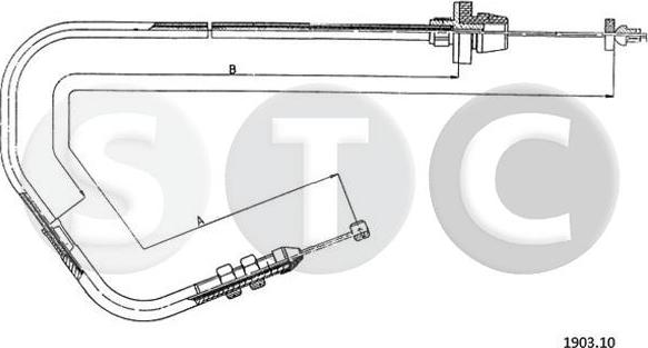 STC T481499 - Accelerator Cable autospares.lv