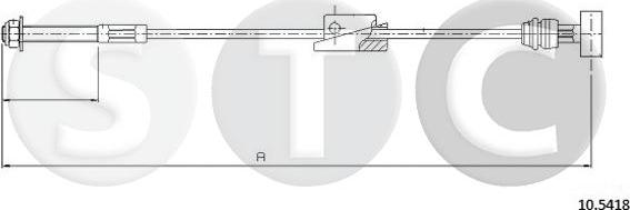 STC T481836 - Cable, parking brake autospares.lv