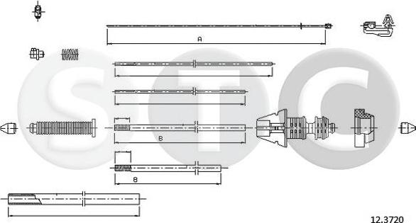 STC T481364 - Cable, parking brake autospares.lv