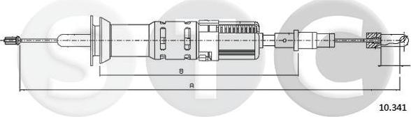 STC T483627 - Clutch Cable autospares.lv