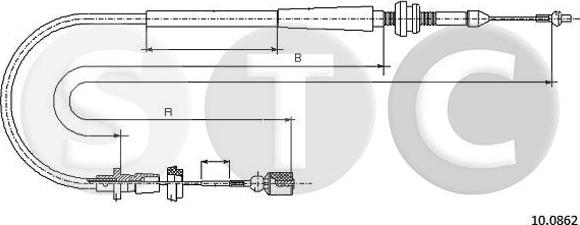 STC T483824 - Accelerator Cable autospares.lv