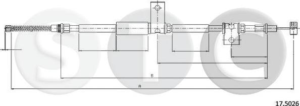 STC T483349 - Cable, parking brake autospares.lv