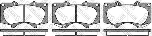 Stellox 999 000L-SX - Brake Pad Set, disc brake autospares.lv