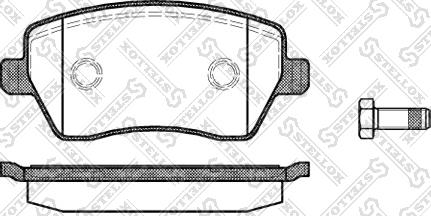 Stellox 998 000-SX - Brake Pad Set, disc brake autospares.lv